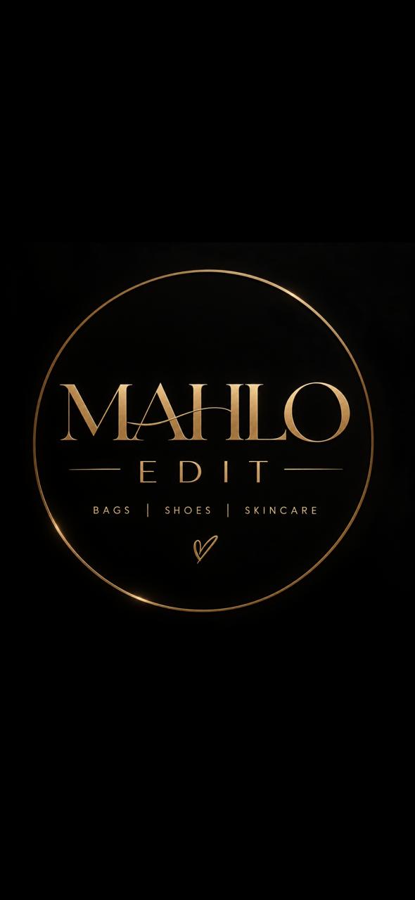 Mahlo Edit gold and black logo