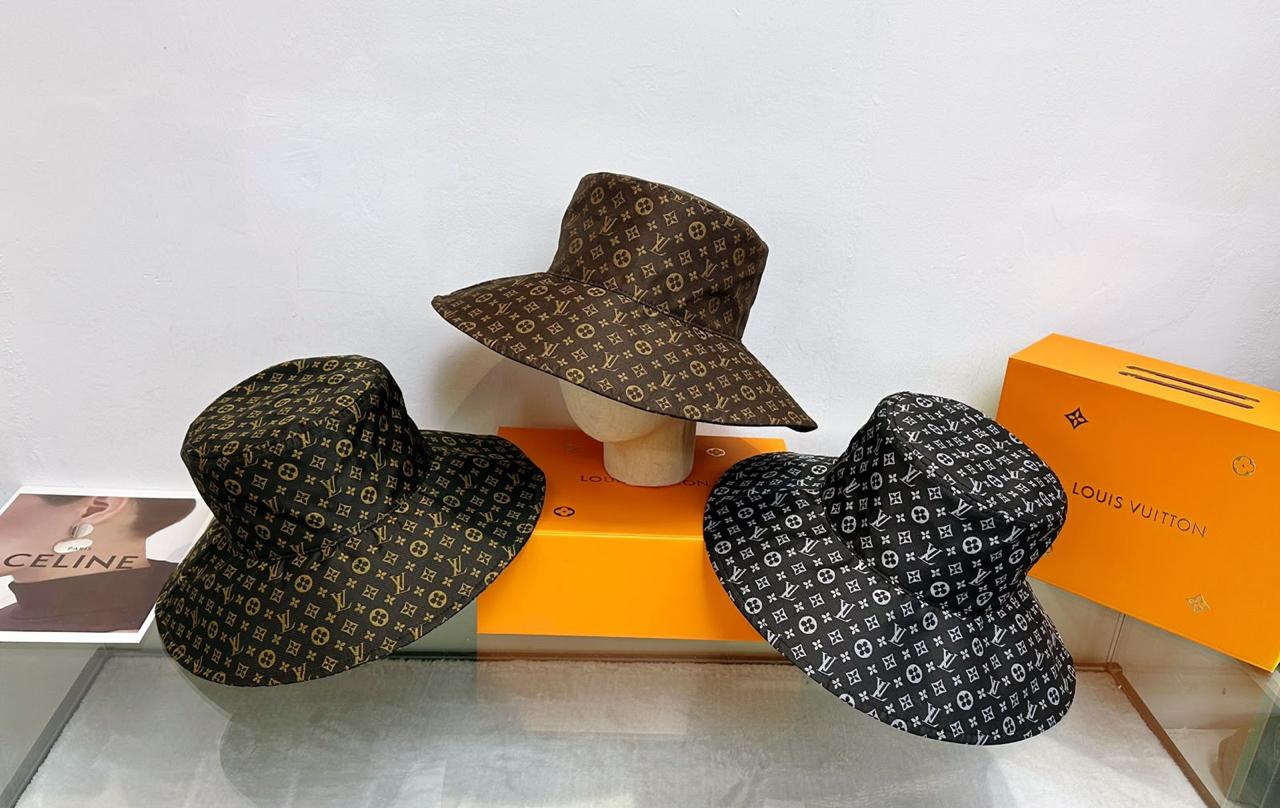 Monogram Wide-Brim Bucket Hats