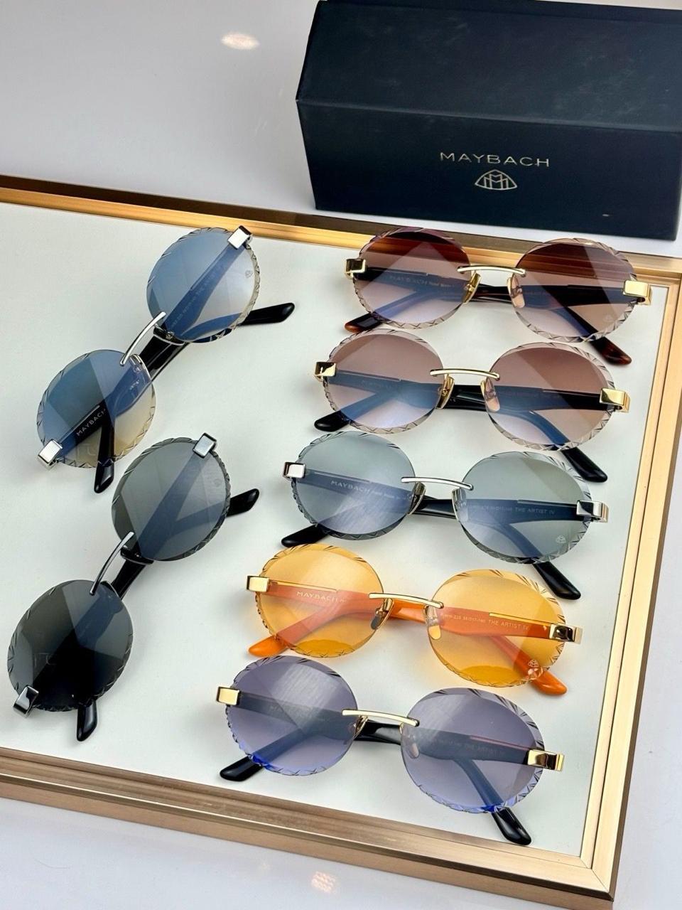 Round Rimless Sunglasses — Assorted Colours