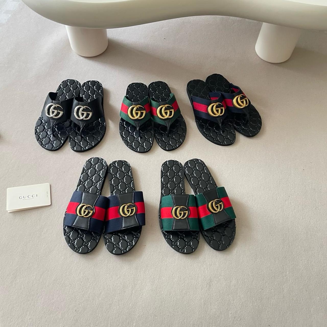 Monogram Flat Slides — Assorted Styles